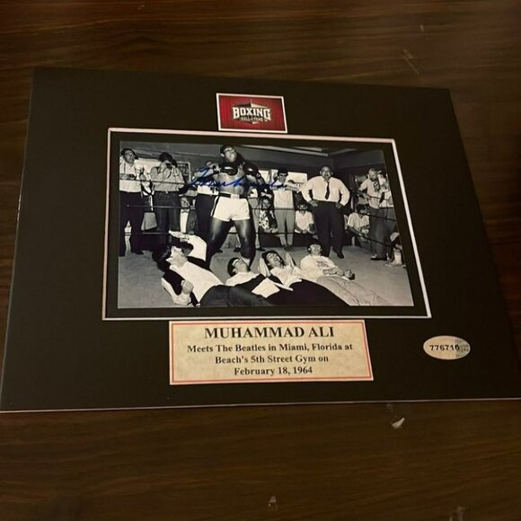 Beatles john Lennon Muhammad Ali autographed photo - Picture 1 of 2